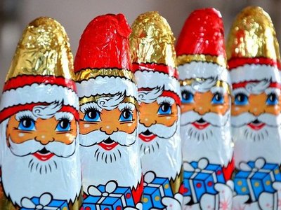 Chocolate de navidad se produce con aire comprimido