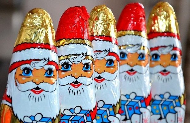 Chocolate de navidad se produce con aire comprimido