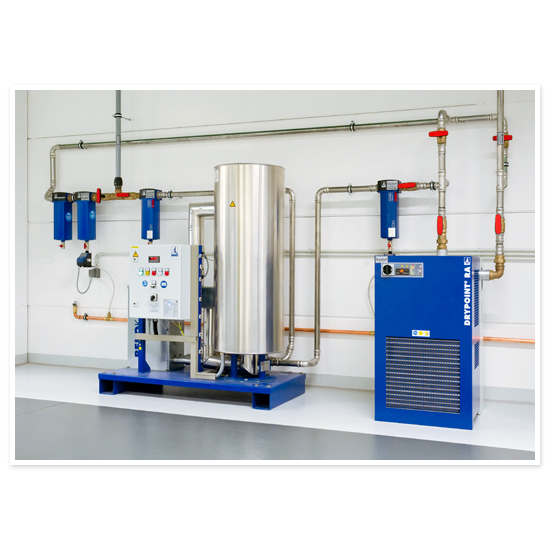 oil free air installation example A solution for oil-free compressed air